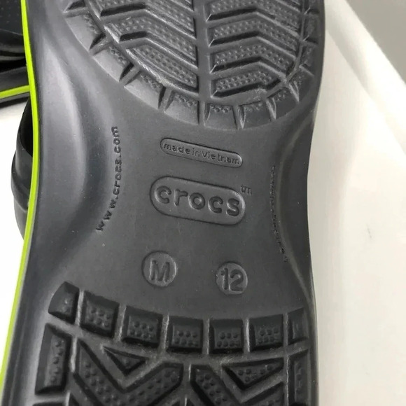Crocs Crocband Flip Grey Lime Green - Picture 6 of 10